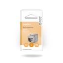 Nedis CCGB89730ME Keystone CAT6a RJ45 Vrouwelijk S/FTP Metaal 