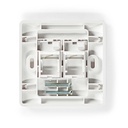 Nedis CCGB89760WT Netwerk Keystone-voorplaat RJ45 2 poorten Wit 