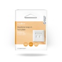 Nedis CCGB89760WT Netwerk Keystone-voorplaat RJ45 2 poorten Wit 
