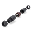 Nedis CCGB89850BK Netwerkkoppeling Buitenshuis CAT6 Afgeschermd RJ45 Zwart