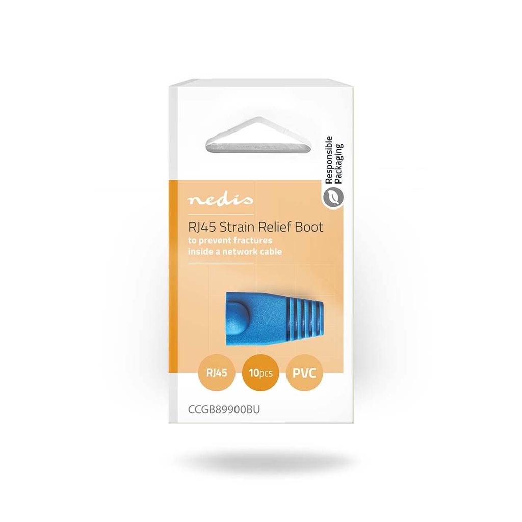 Nedis CCGB89900BU Trekontlasting RJ45 PVC Blauw 10 Stuks