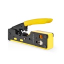 Nedis CCGG89510BK Krimptang CAT5 / CAT5e / CAT6 / CAT6a / CAT7 RJ12 / RJ45 Geel / Zwart
