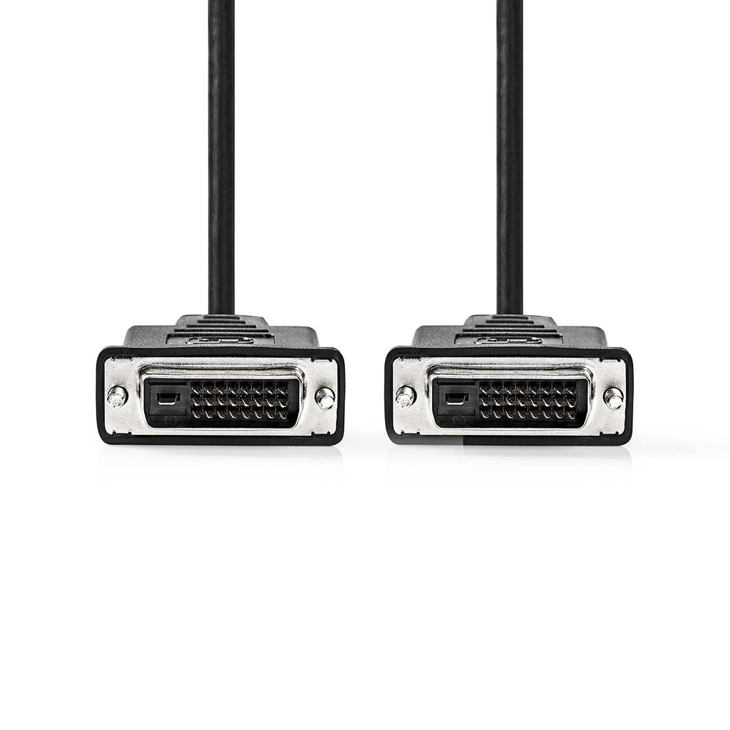 Nedis CCGL32001BK20 DVI-Kabel DVI-D 24+1-Pins 4k@30Hz Vernikkeld 2m Zwart 