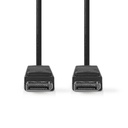 Nedis CCGL37010BK20 DisplayPort-Kabel 4K@60Hz Vernikkeld 2m Zwart