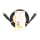 Nedis CCGL37010BK20 DisplayPort-Kabel 4K@60Hz Vernikkeld 2m Zwart
