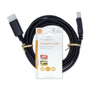 Nedis CCGL37010BK30 DisplayPort-Kabel 4K@60Hz Vernikkeld 3m Zwart