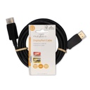 Nedis CCGL37014BK20 DisplayPort-Kabel 8K@60Hz Vernikkeld 2m Zwart