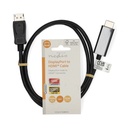 Nedis CCGL37100BK10 DisplayPort-Kabel DisplayPort - HDMI 1080p Vernikkeld 1m Zwart