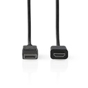 Nedis CCGL37101BK20 DisplayPort-Kabel DisplayPort - HDMI 4K@30Hz Vernikkeld 2m Zwart