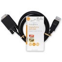 Nedis CCGL37301BK20 VGA-Kabel DisplayPort - VGA  Vernikkeld 1080p 2m Zwart 