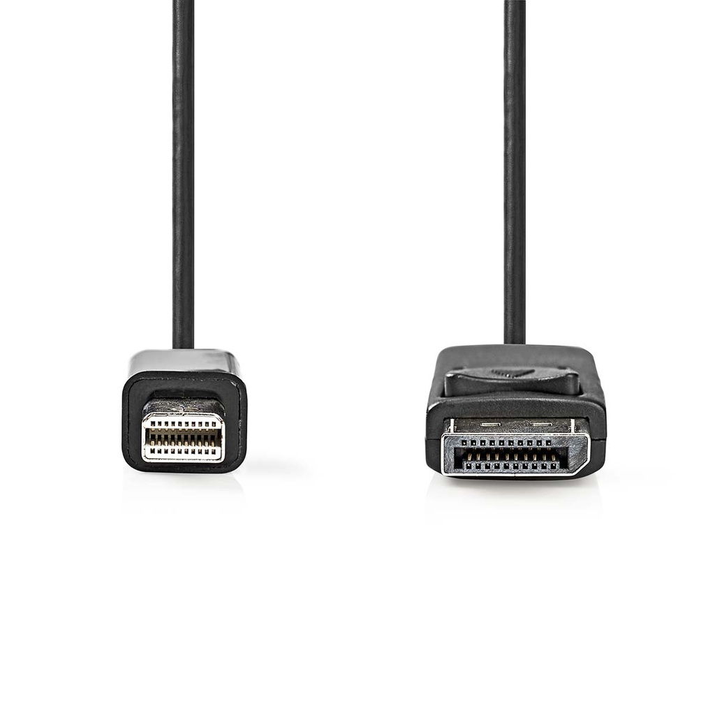 Nedis CCGL37400BK20 DisplayPort 1.2-Kabel Mini-DisplayPort - DisplayPort 21.6 Gbps Vernikkeld 2m Zwart