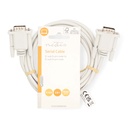 Nedis CCGL52000IV20 Seriële Kabel D-SUB 9-Pins Vernikkeld 2m Wit