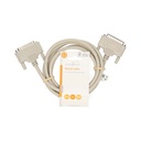 Nedis CCGL52100IV20 Seriële Kabel D-SUB 25-Pins Vernikkeld 2m Wit