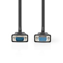 Nedis CCGL59100BK50 VGA-Kabel VGA - VGA Vrouwelijk Vernikkeld 1280x800 5m Zwart