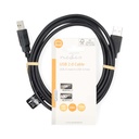 Nedis CCGL60000BK20 USB 2.0-Kabel USB-A 480 Mbps Vernikkeld 2m Zwart