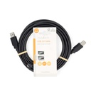 Nedis CCGL60000BK50 USB 2.0-Kabel USB-A 480 Mbps Vernikkeld 5m Zwart