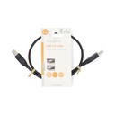 Nedis CCGL60100BK05 USB 2.0-Kabel USB-A - USB-B 10W 480 Mbps Vernikkeld 50cm Zwart