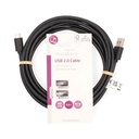 Nedis CCGL60500BK30 USB 2.0-Kabel USB-A - USB Micro-B 10W 480 Mbps Vernikkeld 3m Zwart