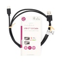 Nedis CCGL60600BK10 USB 2.0-Kabel USB-A - USB-C 15W 480 Mbps Vernikkeld 1m Zwart