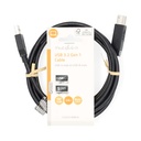 Nedis CCGL61100BK20 USB 3.2 Gen 1-Kabel USB-A - USB-B 5 Gbps Vernikkeld 2m Zwart