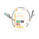 Nedis CCGL85330GY05 CAT6a netwerkkabel | S/FTP | RJ45 Male | RJ45 Male | 0.50 m | Snagless | Rond | LSZH | Grijs | Label