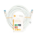 Nedis CCGL85330WT100 CAT6a Netwerkkabel S/FTP RJ45 10m LSZH Wit 