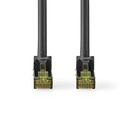 Nedis CCGL85420BK025 CAT7 Netwerkkabel S/FTP RJ45 25cm LSZH Zwart 