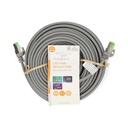Nedis CCGL85420GY150 CAT7 Netwerkkabel | S/FTP | RJ45 Male | RJ45 Male | 15.0 m | Snagless | Rond | LSZH | Grijs | Label