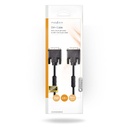 Nedis CCGP32050BK20 DVI-Kabel DVI-I 24+5-Pin 2560x1600 Vernikkeld 2m Zwart 
