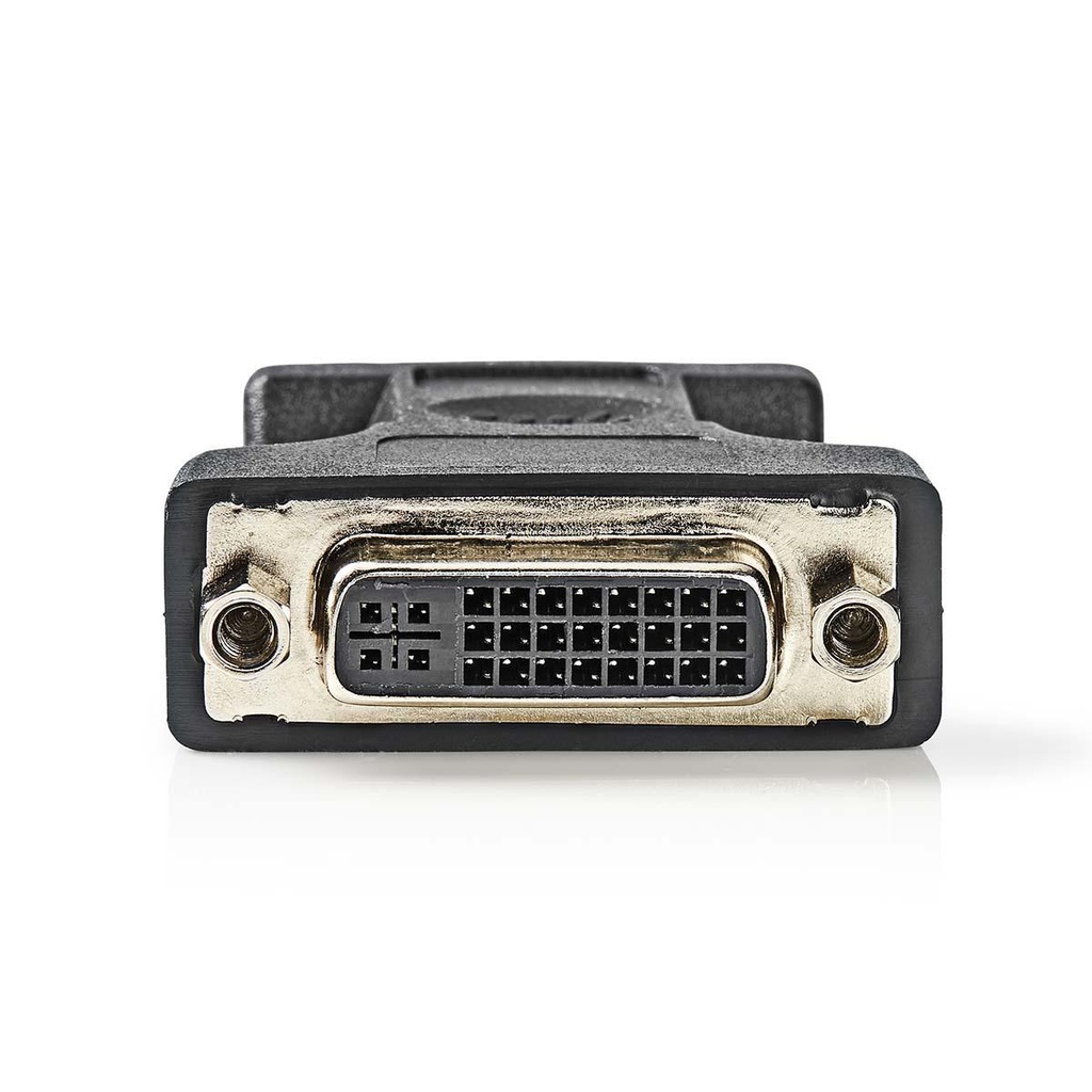 Nedis CCGP32901BK VGA-Adapter VGA - DVI-I 24+5-Pins Vrouwelijk Vernikkeld Zwart 