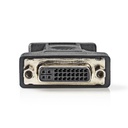 Nedis CCGP32901BK VGA-Adapter VGA - DVI-I 24+5-Pins Vrouwelijk Vernikkeld Zwart 