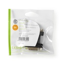 Nedis CCGP32950BK DVI-Adapter 2x DVI-I 24+5-Pins Vrouwelijk Vernikkeld Zwart 