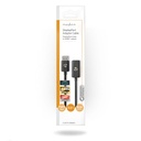 Nedis CCGP37108BK02 DisplayPort-Adapter DisplayPort - HDMI Vrouwelijk 8K@30Hz Vernikkeld 20cm Zwart
