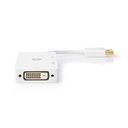 Nedis CCGP37366WT02 Mini-DisplayPort-Adapter DVI-D 24+1-Pins / HDMI / VGA 4K@60Hz Verguld Wit 