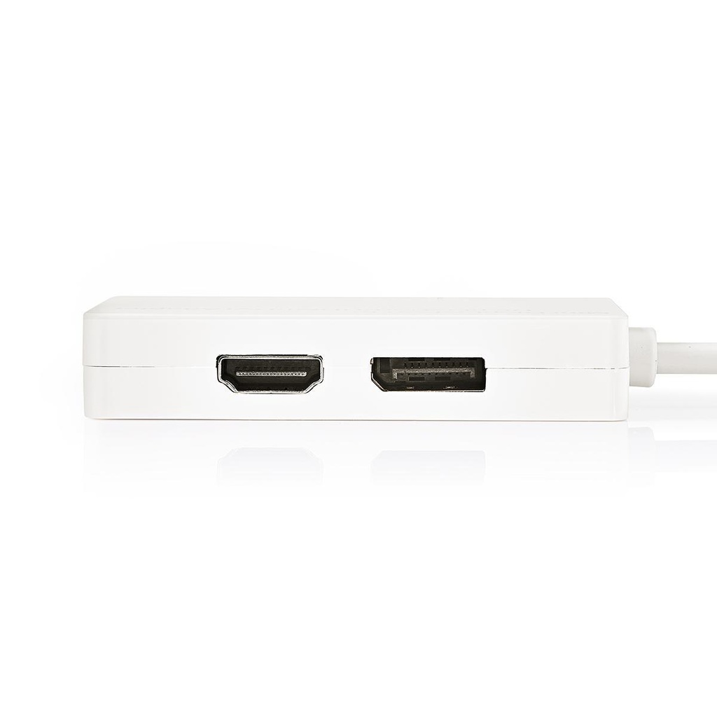Nedis CCGP37460WT02 Mini DisplayPort 1.2-Kabel DisplayPort / DVI-D 24+1-Pins  / HDMI 21.6 Gbps Wit 