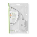 Nedis CCGP37460WT02 Mini DisplayPort 1.2-Kabel DisplayPort / DVI-D 24+1-Pins  / HDMI 21.6 Gbps Wit 