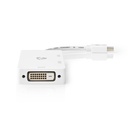 Nedis CCGP37466WT02 Mini-DisplayPort -Adapter DVI-D 24+1-Pins / HDMI / VGA 4K@60Hz Wit