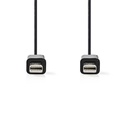 Nedis CCGP37500BK10 Mini DisplayPort 1.2-Kabel 21.6 Gbps Vernikkeld 1m Zwart 