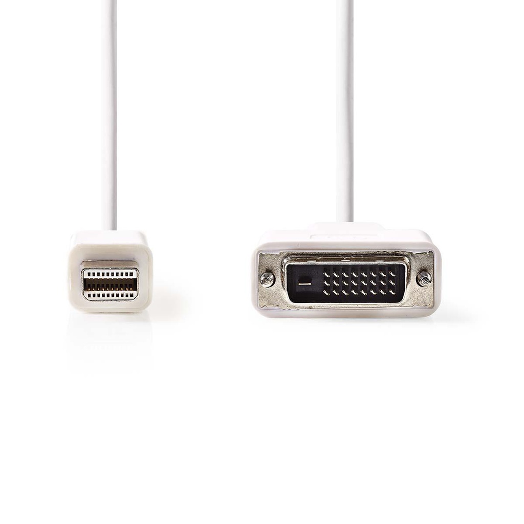 Nedis CCGP37700WT20 Mini DisplayPort 1.2-Kabel Mini-DisplayPort - DVI-D 24+1-Pins 21.6 Gbps 2m Wit 