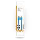Nedis CCGP61000BU10 USB-A-Kabel USB 3.2 Gen 1 5 Gbps Vernikkeld 1m Blauw 