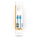 Nedis CCGP61000BU20 USB 3.2 Gen 1-Kabel USB-A 5 Gbps Vernikkeld 2m Blauw 