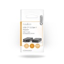 Nedis CCGP64350GY USB 3.2 Gen 1-Adapter USB-C - DisplayPort Vrouwelijk 4K@60Hz Vernikkeld Zwart