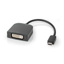 Nedis CCGP64552BK02 USB 3.2 Gen 1-Adapter USB-C - DVI-D 24+1-Pins Vrouwelijk 1080p 20cm Zwart 