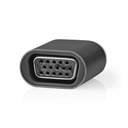 Nedis CCGP64850GY USB 3.2 Gen 1-Adapter USB-C - VGA Vrouwelijk 1080p Vernikkeld Zwart 