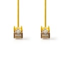 Nedis CCGP85121YE50 CAT5e Netwerkkabel | SF/UTP | RJ45 Male | RJ45 Male | 5.00 m | Rond | PVC | Geel | Polybag