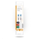 Nedis CCGP85330GY05 CAT6a netwerkkabel S/FTP RJ45 50cm LSZH Grijs 