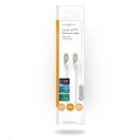 Nedis CCGP85520WT015 Cat 8.1 Netwerkkabel S/FTP RJ45 15cm LSZH Wit 