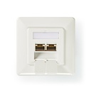 Nedis CCGP89250IV Netwerk Inbouw Wanddoos 2 poorten CAT6a Verguld Wit 