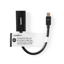 Nedis CCGT37650BK02 Mini DisplayPort 1.2-Kabel Mini-DisplayPort - HDMI Vrouwelijk 21.6 Gbps 20cm Zwart 