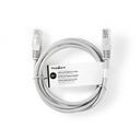 Nedis CCGT85100GY100 CAT5e Netwerkkabel | U/UTP | RJ45 Male | RJ45 Male | 10.0 m | Rond | PVC | Grijs | Label